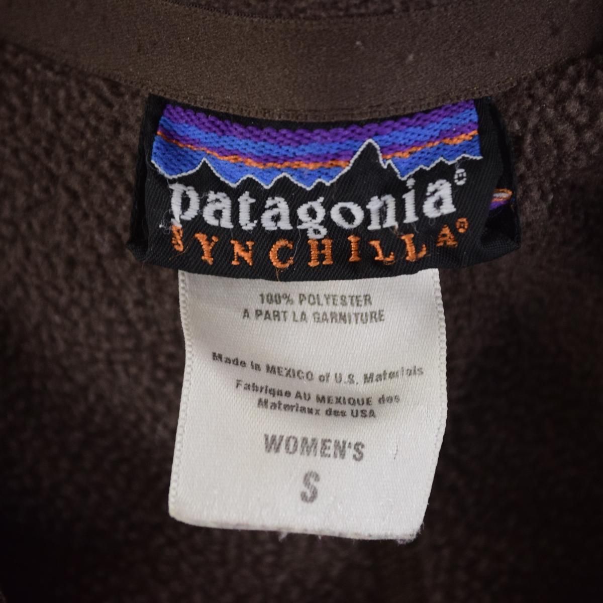 古着 07年製 パタゴニア Patagonia SYNCHILLA シンチラ 25741F7 ハーフジップ フリースプルオーバー  レディースS/eaa200580