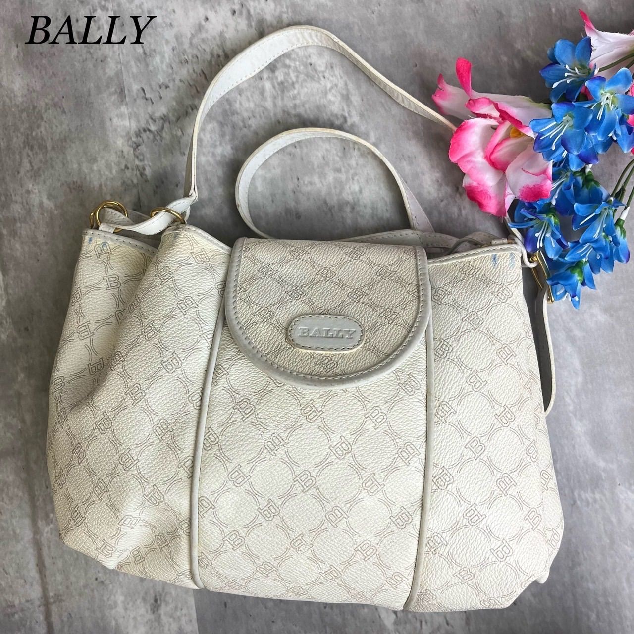 ✨良品✨ BALLY バリー ショルダーバッグ ポシェット 総柄 ロゴ