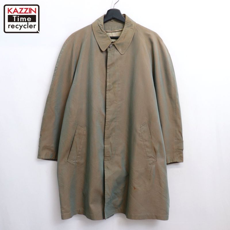 50s 60s ステンカラーコート vintage 60s vintage ステンカラー コート メンズ XLサイズ相当 ビッグサイズ