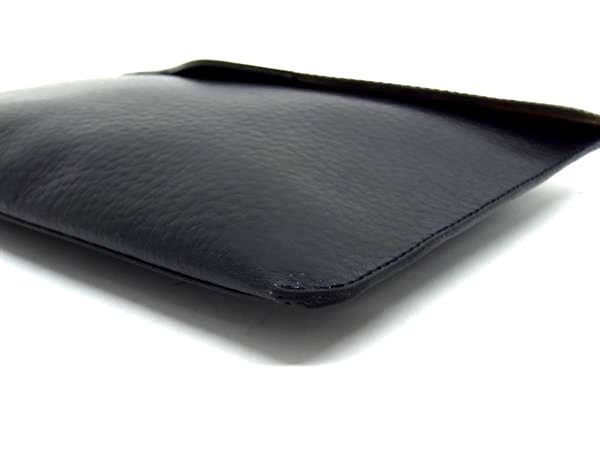 ■極美品■ DELVAUX デルヴォー レザー クラッチバッグ セカンドバッグ メンズ ネイビー系 FP5948 □極美品□ DELVAUX デルヴォー レザー クラッチバッグ セカンドバッグ