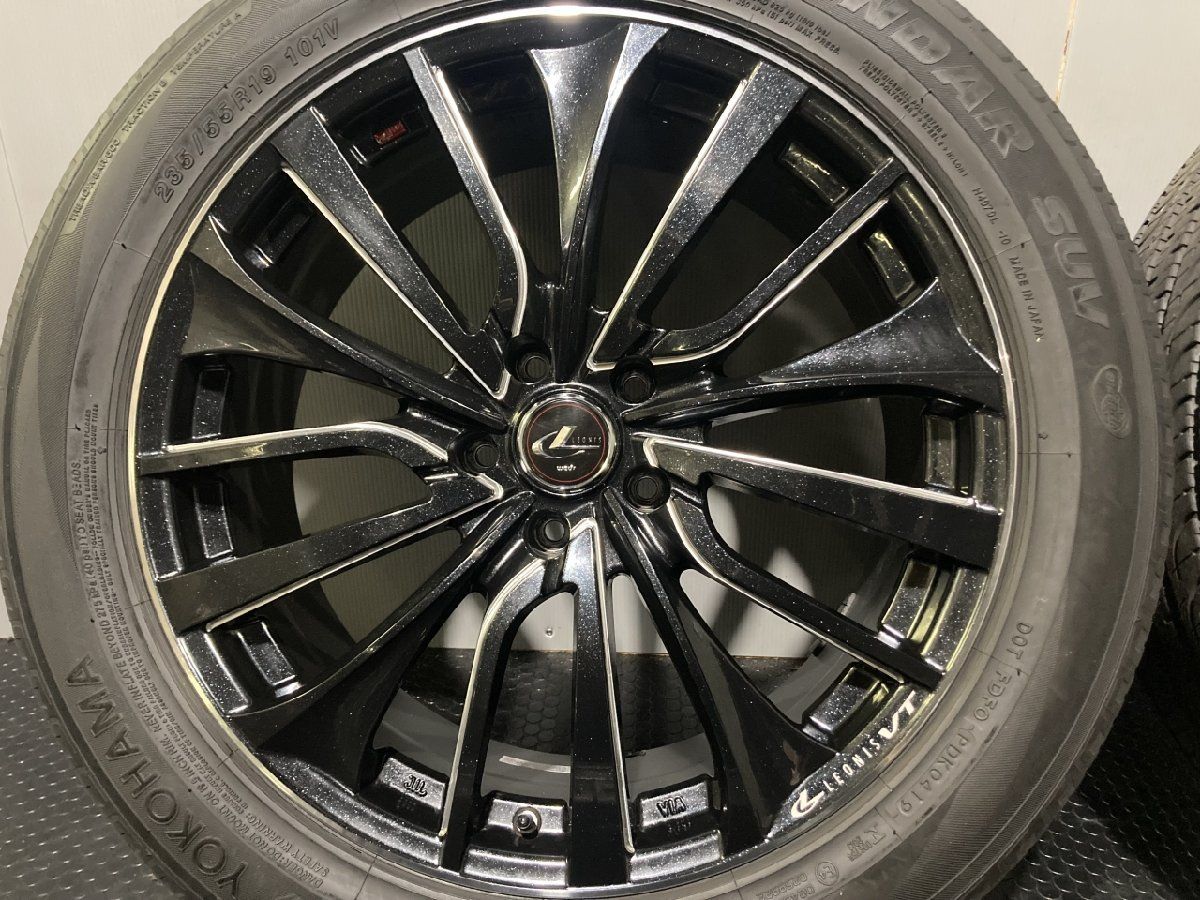 【YOKOHAMA GEOLANDAR SUV 235/55R19】夏タイヤ【Weds LEONIS VT 19インチ 8J5HPCD114.3+35】ハリアー RAV4 レクサスNX等　(MTM264)クレジットカード QRコード決済可能 YOKOHAMA GEOLANDAR SUV 235/55R19】夏タイヤ【Weds LEONIS VT 19