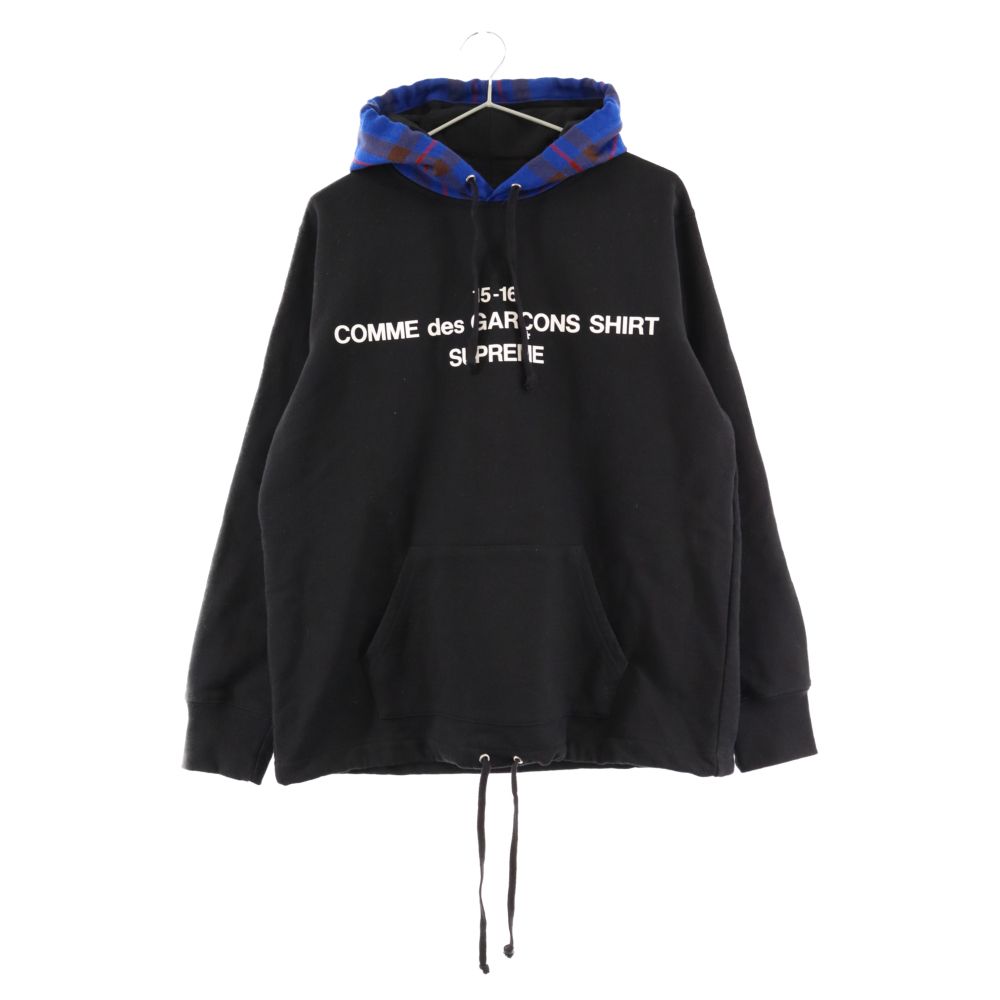 Supreme チェック柄ロゴ ブラックパーカー Supreme チェック柄ロゴ ブラック パーカー 【公式通販】