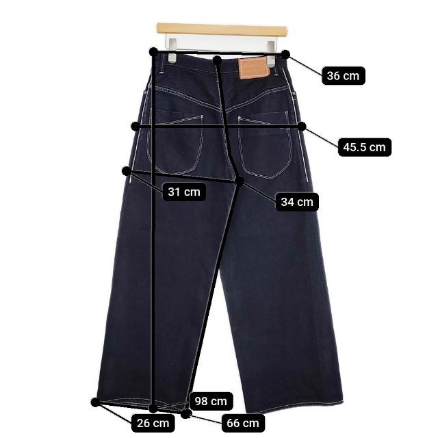 mina perhonen always 36 dn4359 ワイドデニム ジーンズ コットン  