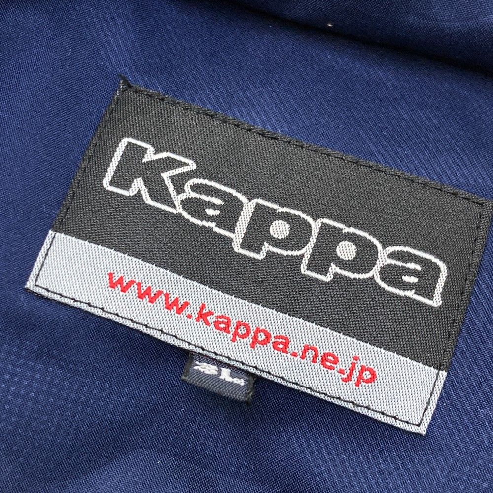 サイズ:3L Kappa GOLF カッパゴルフ 2WAY ダウンジャケット カモフラ 迷彩 総柄 ネイビー系 [240101158092] ゴルフウェア メンズ ストスト