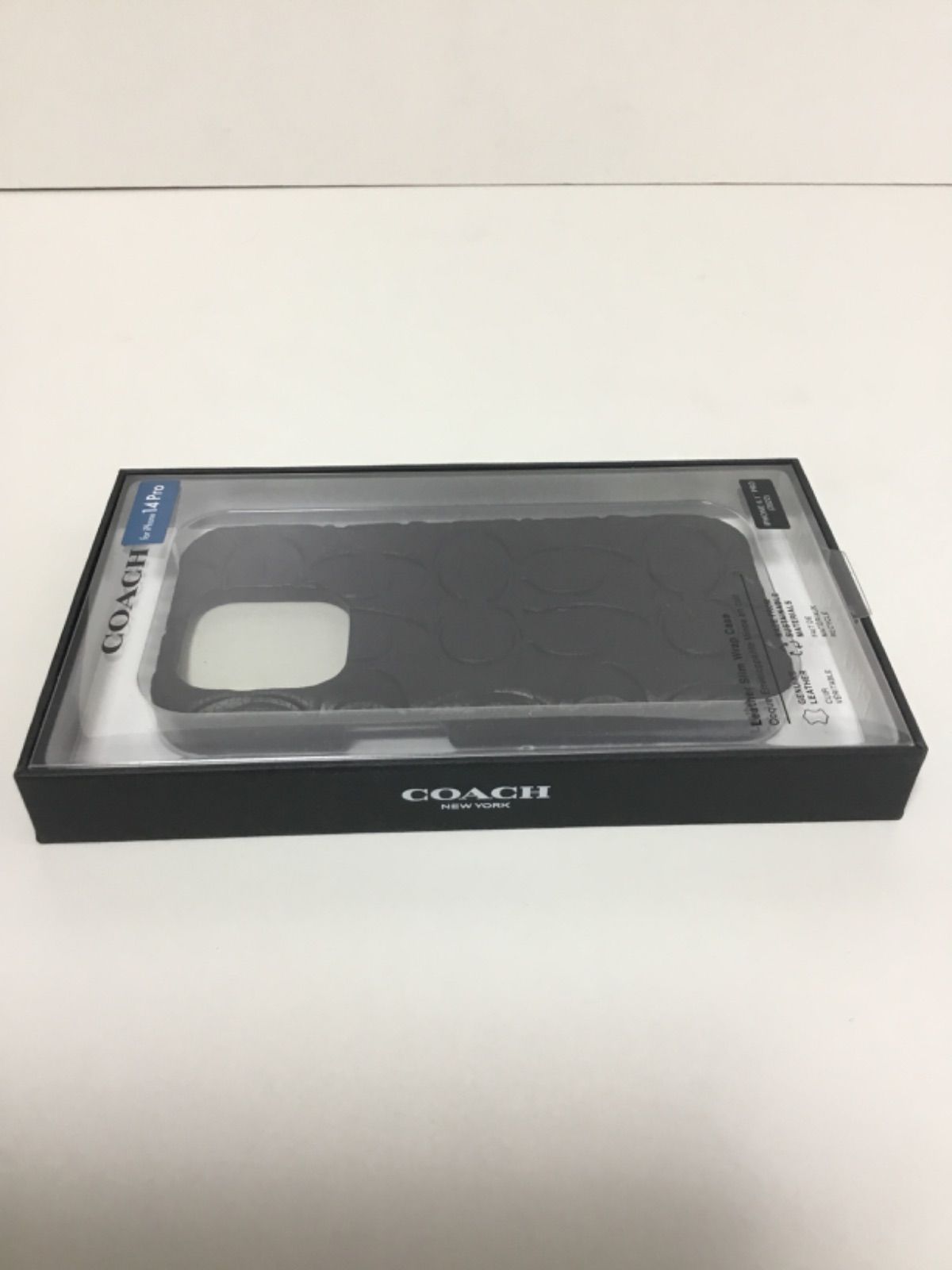 COACH 本革 iPhone 14ケース　ブラック新品未開封 619fIMWd12L.jpg_BO30,255,255,
