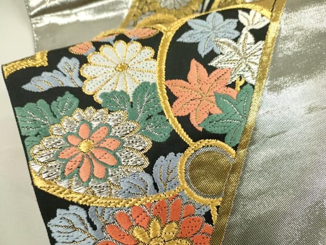 O0870 美品 逸品 上品 かんざし 唐草 フォーマル 正絹 袋帯 O0870 美品 逸品 上品 かんざし 唐草 フォーマル 正絹 袋帯