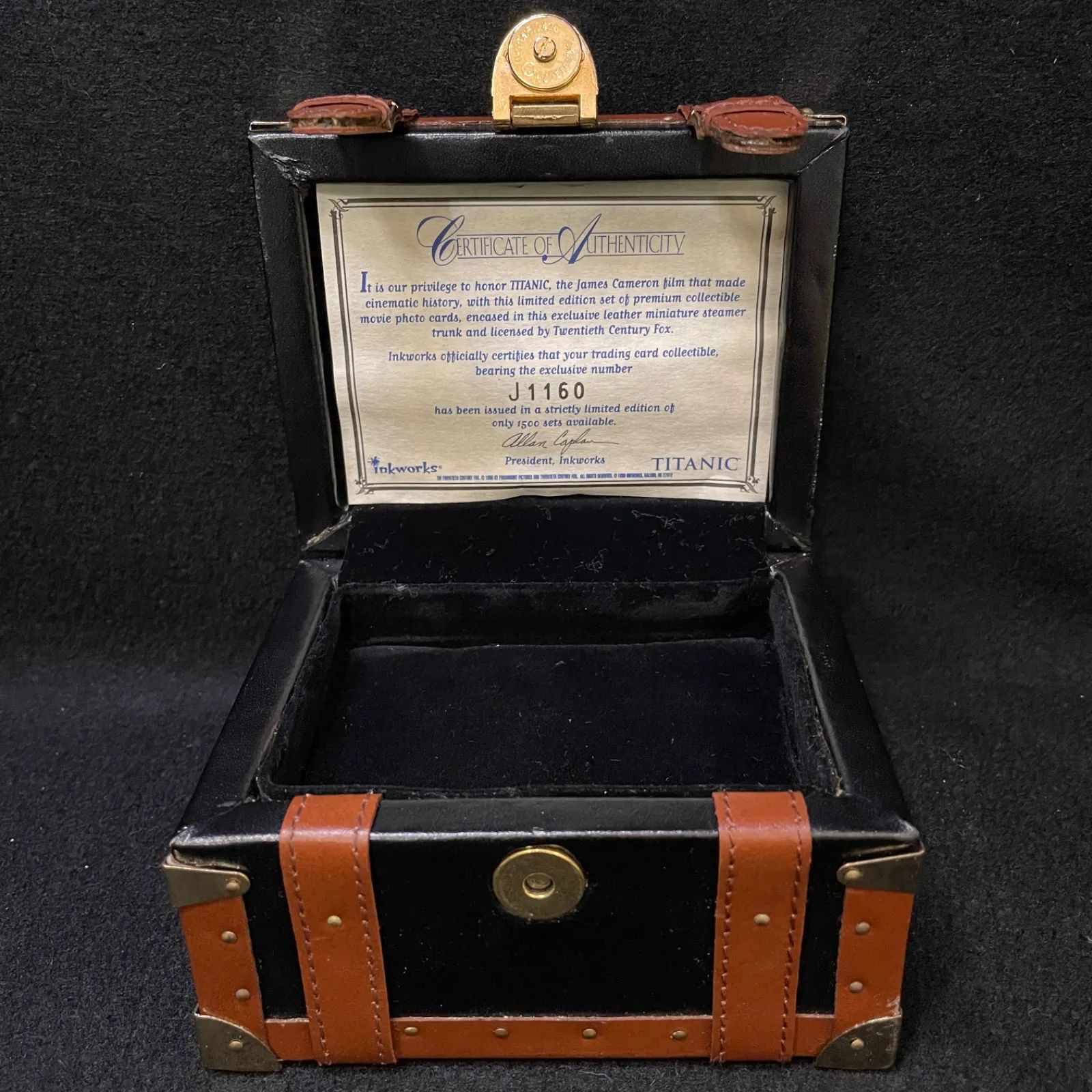 タイタニックカード　　（ミニトランク付き） g45 【希少】タイタニック ミニトランク カード付 TITANIC
