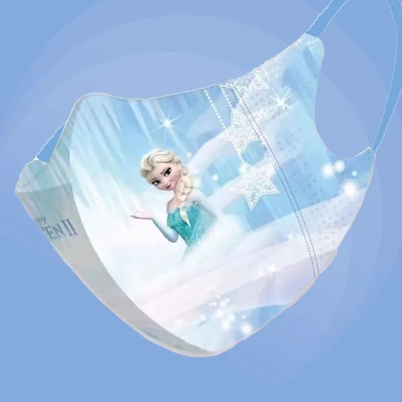 雪の女王マスク、エルサ可愛いデザイン6種類60枚子供に大人気出掛け保育園日常生活全部可能 - 救急、衛生用品