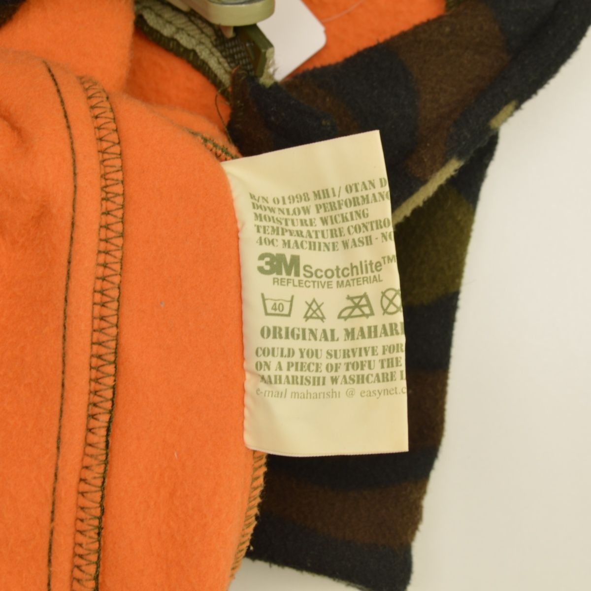 Maharishi】90s archive 3M Scotchlite カモフラ フリース 10ベスト