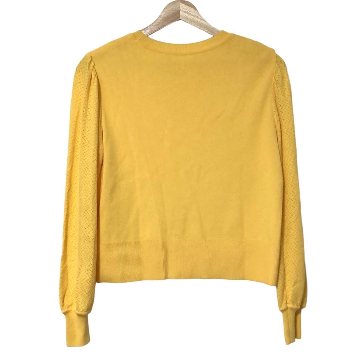 FOXEY フォクシー 長袖セーター サイズ40 M レディース アラニア 43575 ダークイエロー クルーネック
