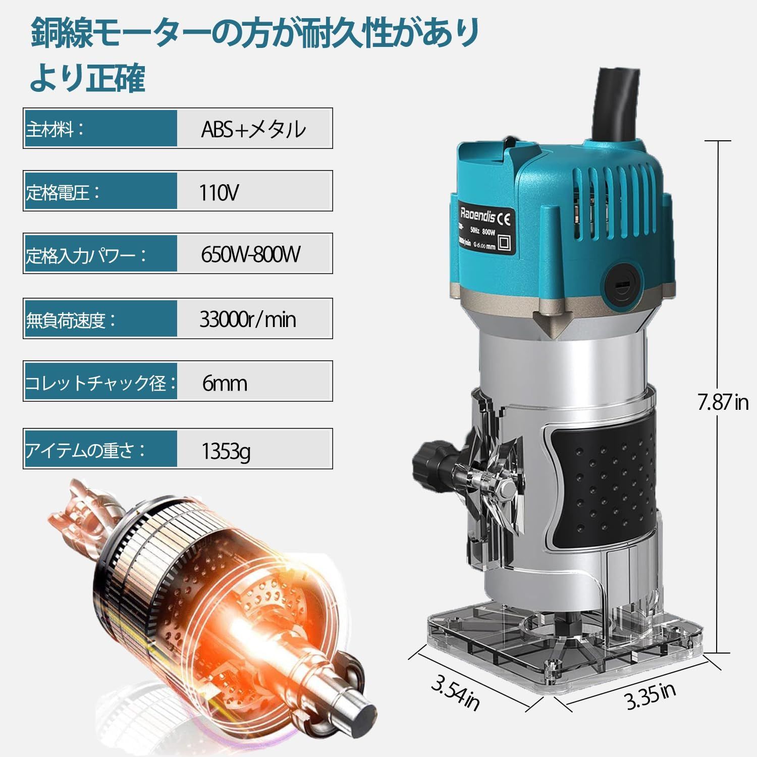 新品 電動トリマー 木工用 溝切りアルミシェル 透明ベース 新品 電動トリマー 木工用 溝切りアルミシェル 透明ベース