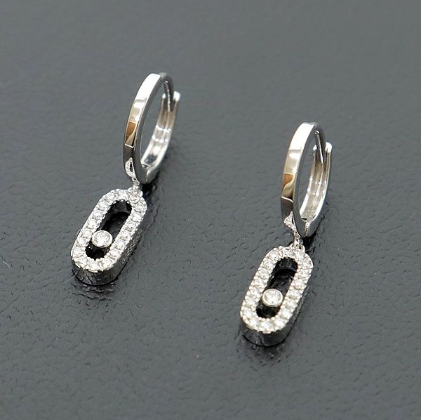 広尾店】 美品 メシカ MESSIKA ムーヴウノ フープピアス