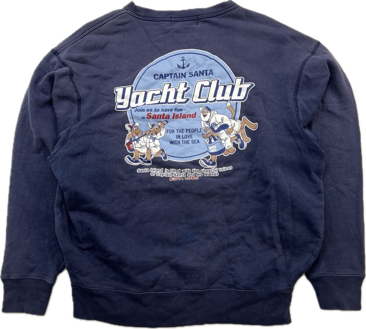 キャプテンサンタ　スウェット　トレーナー　両面プリント　Mメンズ I2 キャプテンサンタ スウェット トレーナー キャプテンサンタ CAPTAIN