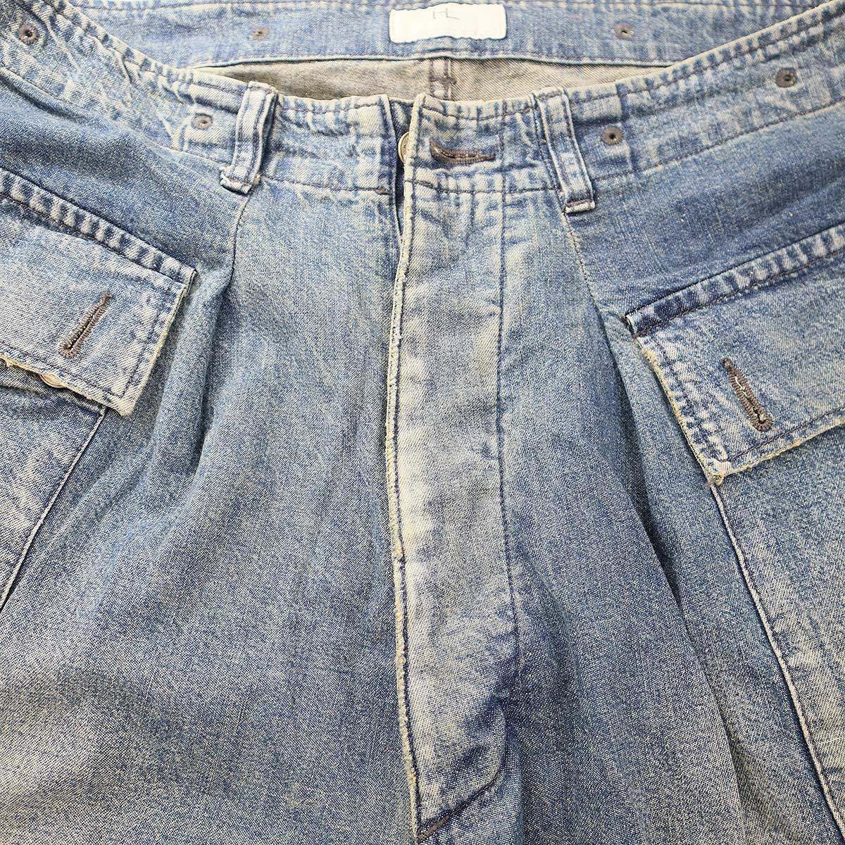HERILL ヘリル 23SS Nepdenim M44 Trousers ヴィンテージ加工 モンキー