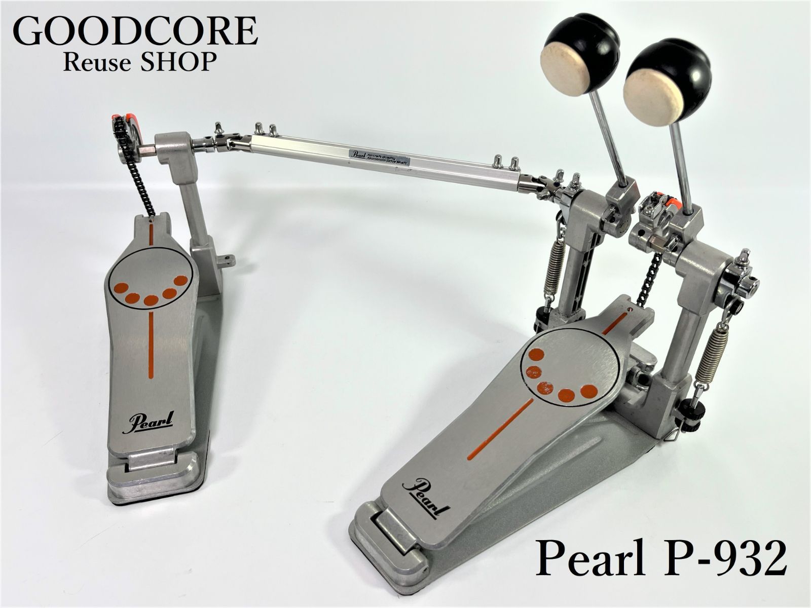 Pearl(パール) ツインペダル P-932 Amazon.com: Pearl P932 Longboard Double Bass Drum Pedal
