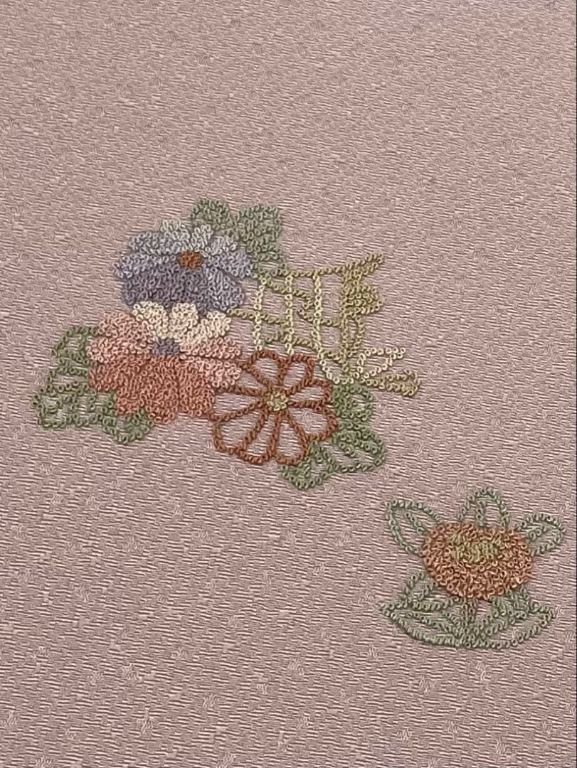 付け下げ 蘇州刺繍 相良刺繍 紋意匠 正絹 反物 - メルカリ
