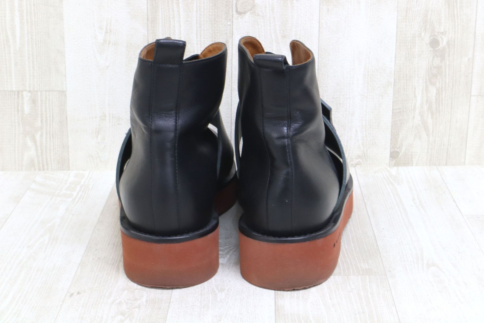 MARNI マルニ ライト ウォーク ブーツ 37 ブラック レザー