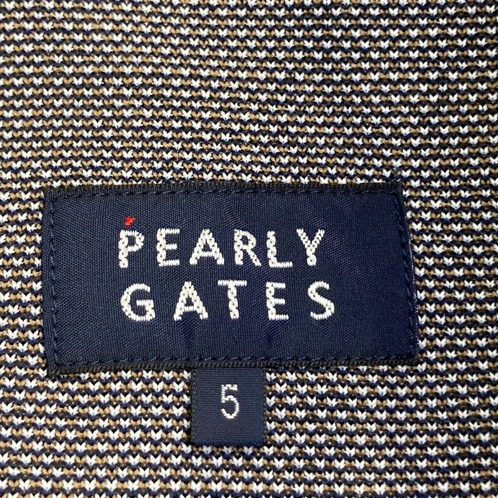 サイズ：5 PEARLY GATES パーリーゲイツ ;2023年モデル ニットセーター チェック柄 ベージュ系 [240101436905] ゴルフウェア メンズ ストスト サイズ：5 PEARLY GATES パーリーゲイツ ;2023年モデル ニット