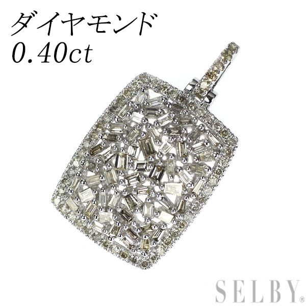 K18YG ダイヤモンド ペンダントトップ D:0.40ct GSTV K18YG ダイヤモンド 5種のカット ネックレス D 約0.40ct