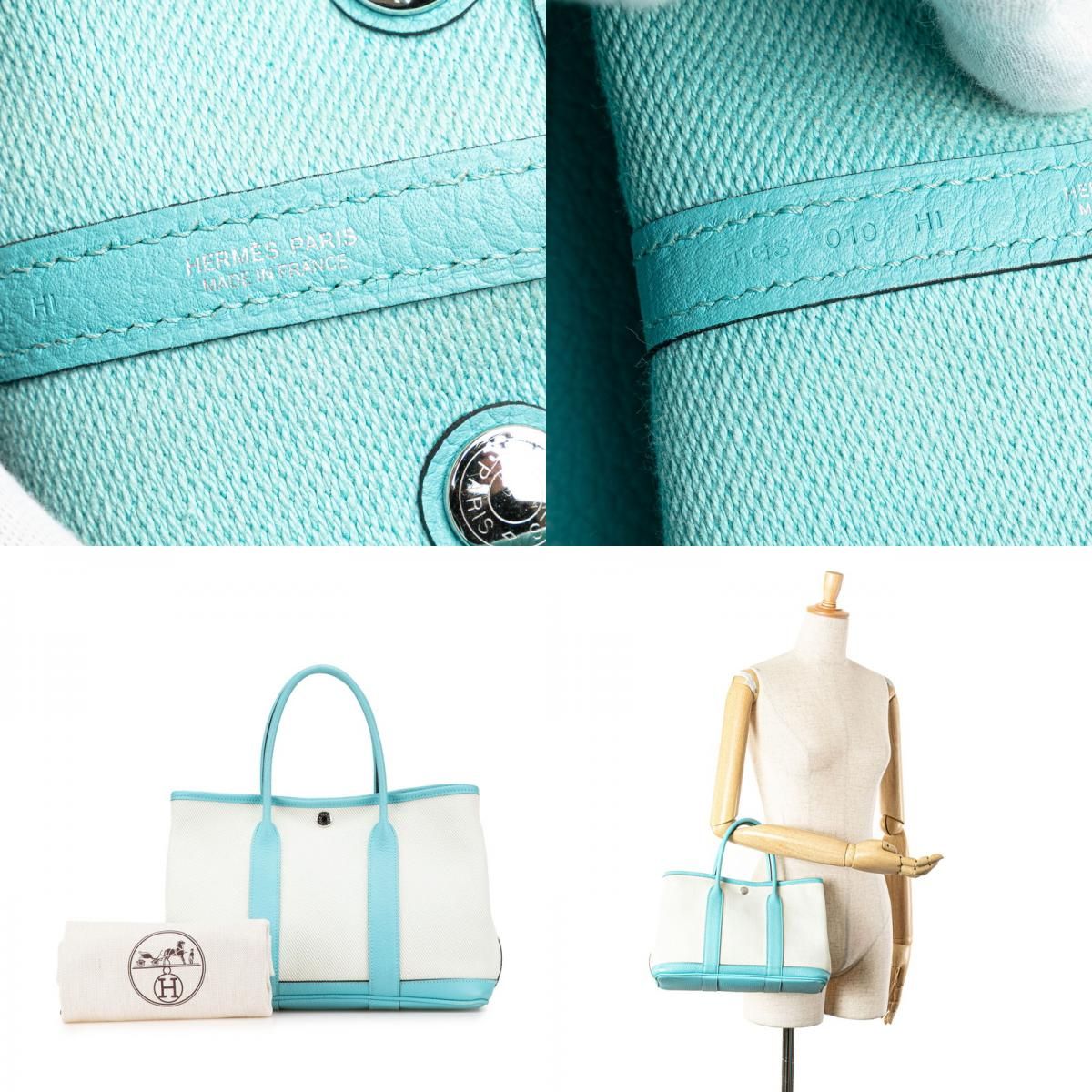 エルメス ガーデンパーティTPM ハンドバッグ トートバッグ エクリュ  