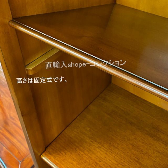 マホガニーアンティーク家具 幅45 オープン本棚 スリム