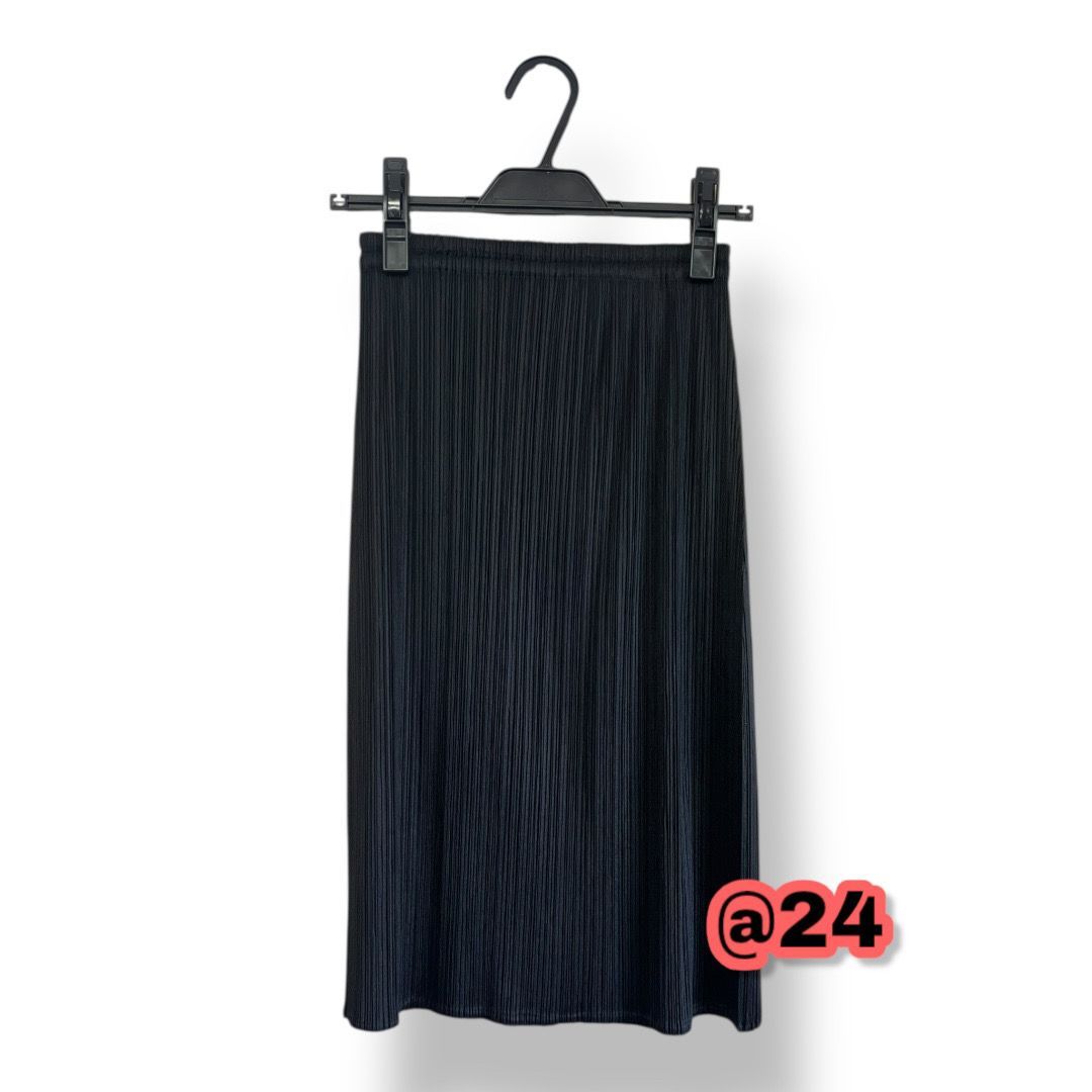 イッセイミヤケ PLEATS PLEASE プリーツプリーズ スカート ブラック サイズ2 管理 24