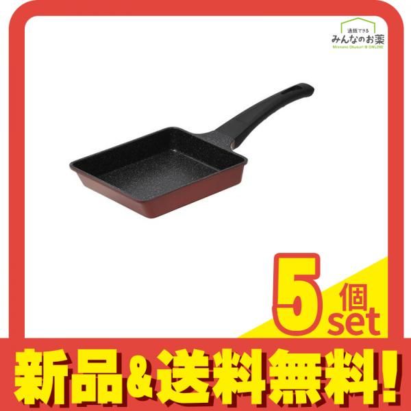 パール金属 軽量 EX マーブルコート ガス火 玉子焼 15×18cm HC-224 1個入 5個セット