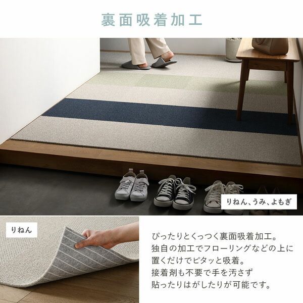 ヘレケ絨毯   ラグマット　玄関用にも　入手困難柄　 紺 貴重 ヘレケ絨毯 玄関マット ラグの通販 by れりげ｜ラクマ