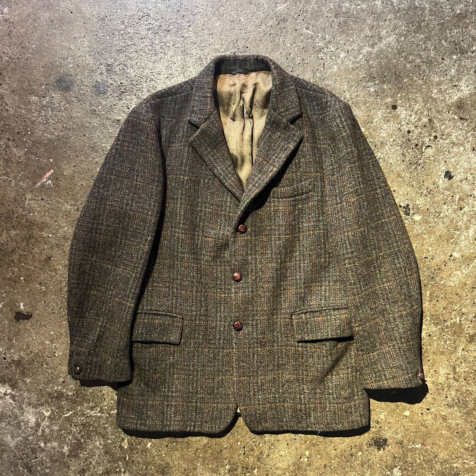 Dunn&Co. 60s ツイード3Bジャケット Harris Tweed ダンアンド