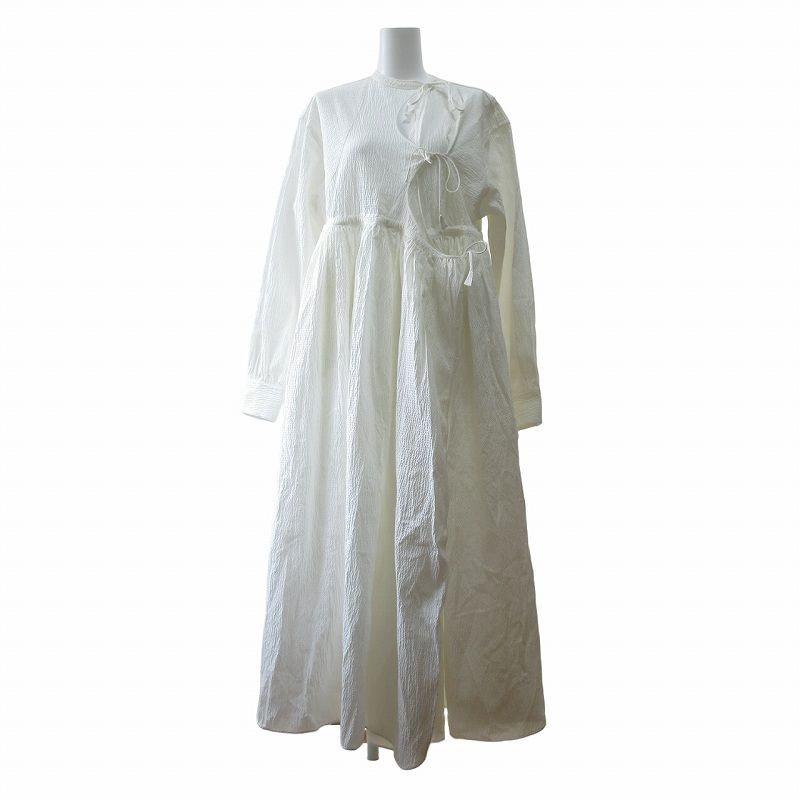 WRYHT ライト タグ付き 22AW KNOTTED ASYMMETRY FRONT DRESS 