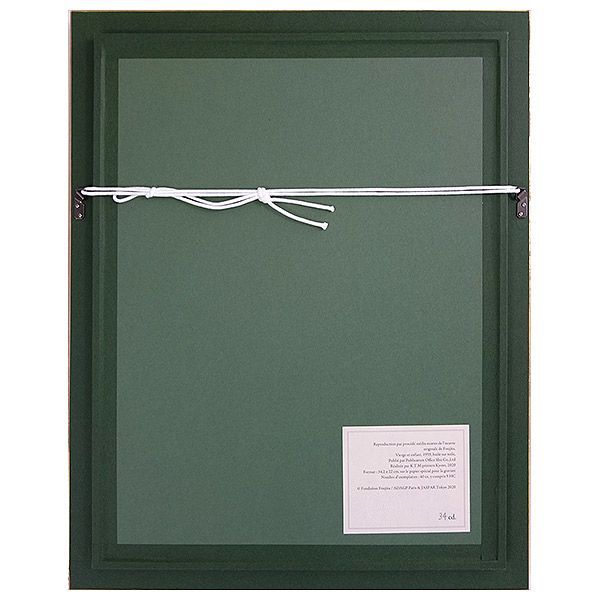 藤田嗣治 「聖母子」 ミクストメディア 版画 額付き 限定35部 【真作