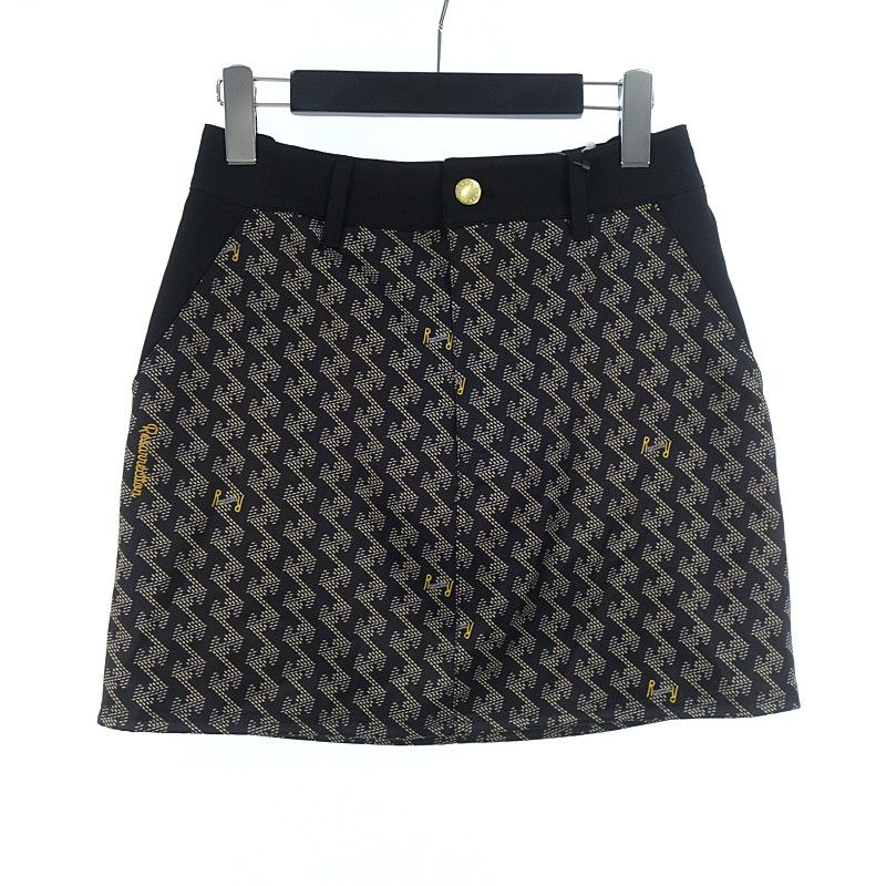 レザレクション|RESURRECTION GOLF ゴルフ GM Pattern Skirt GMパターン スカート ブラック サイズ レディースM