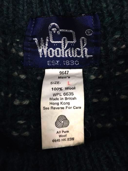 80s Woolrich ウールリッチ 紺タグ バーズアイ ニット 80s Woolrich ウールリッチ 紺タグ バーズアイ ニット - メルカリ