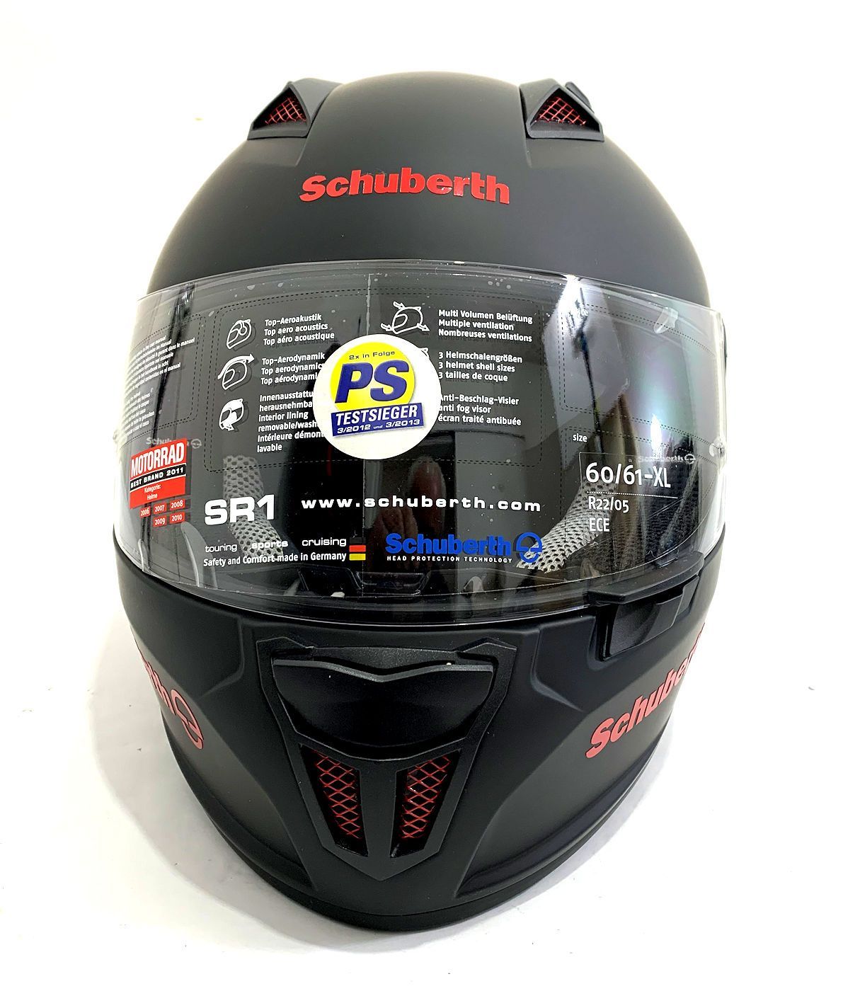 Schuberth / シューベト SR1 Stealth Red フルフェイスヘルメット ブラック・マット サイズ：61/62 - メルカリ