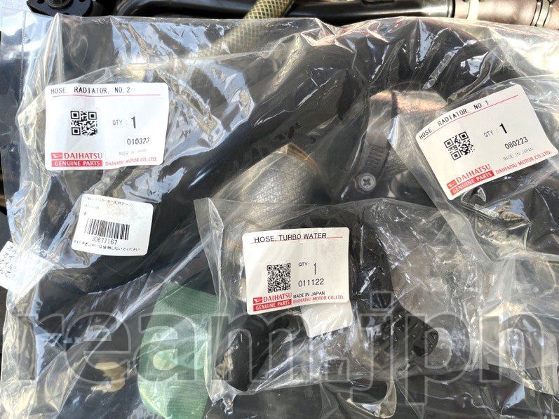 ダイハツ純正 コペン L880K ラジエーターホース 3個 アッパー ロア ターボ ロワ NO.1 NO.2 Copen Radiator Hose Upper Lower Turbo