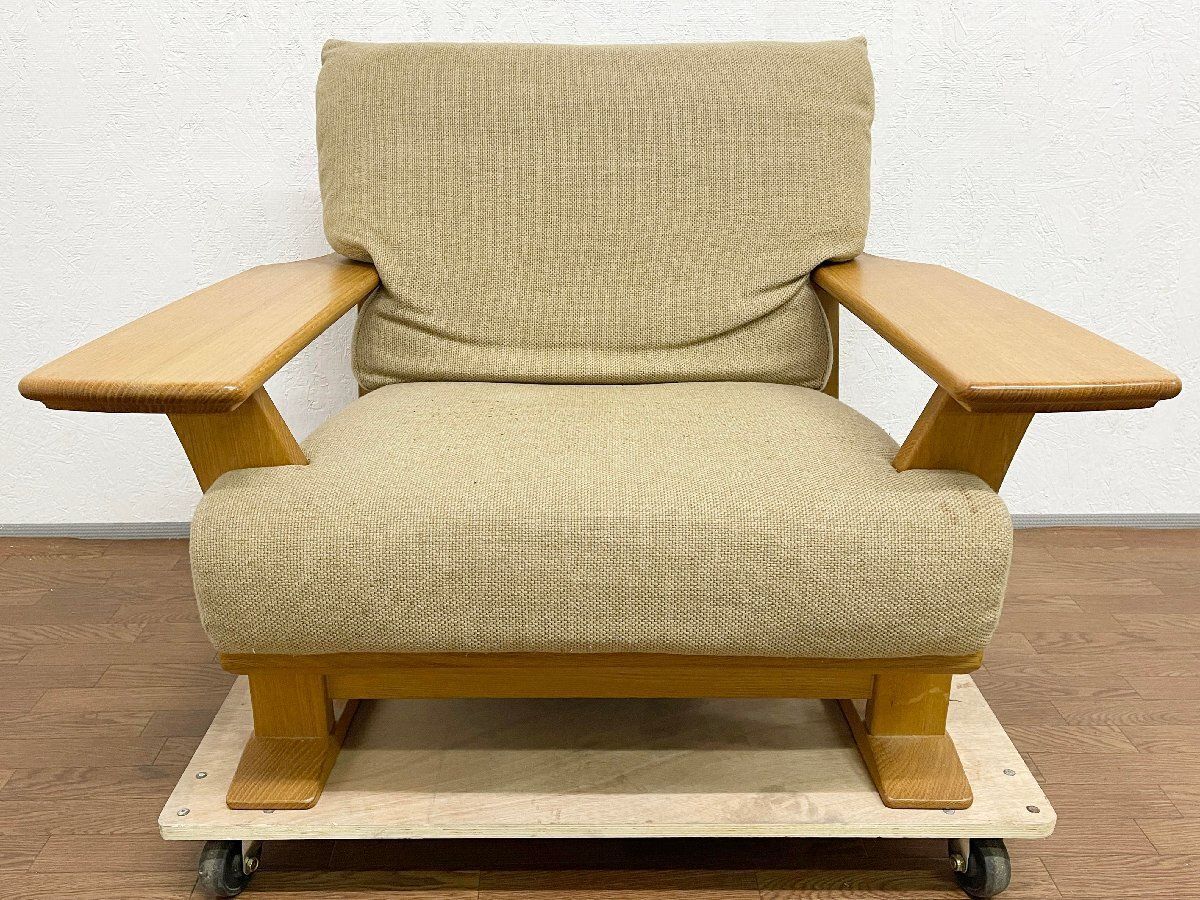 柏木工　ソファ　一人掛けソファ □柏木工 KASHIWA 一人掛けソファ シングルソファ チェア JC61 廃盤品