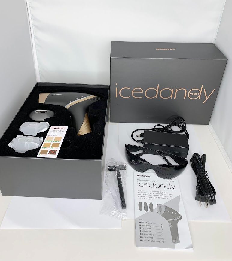 Notime ノータイム 家庭用光美容器 アイスダンディ icedandy SKB-2108 メンズ脱毛器 中古