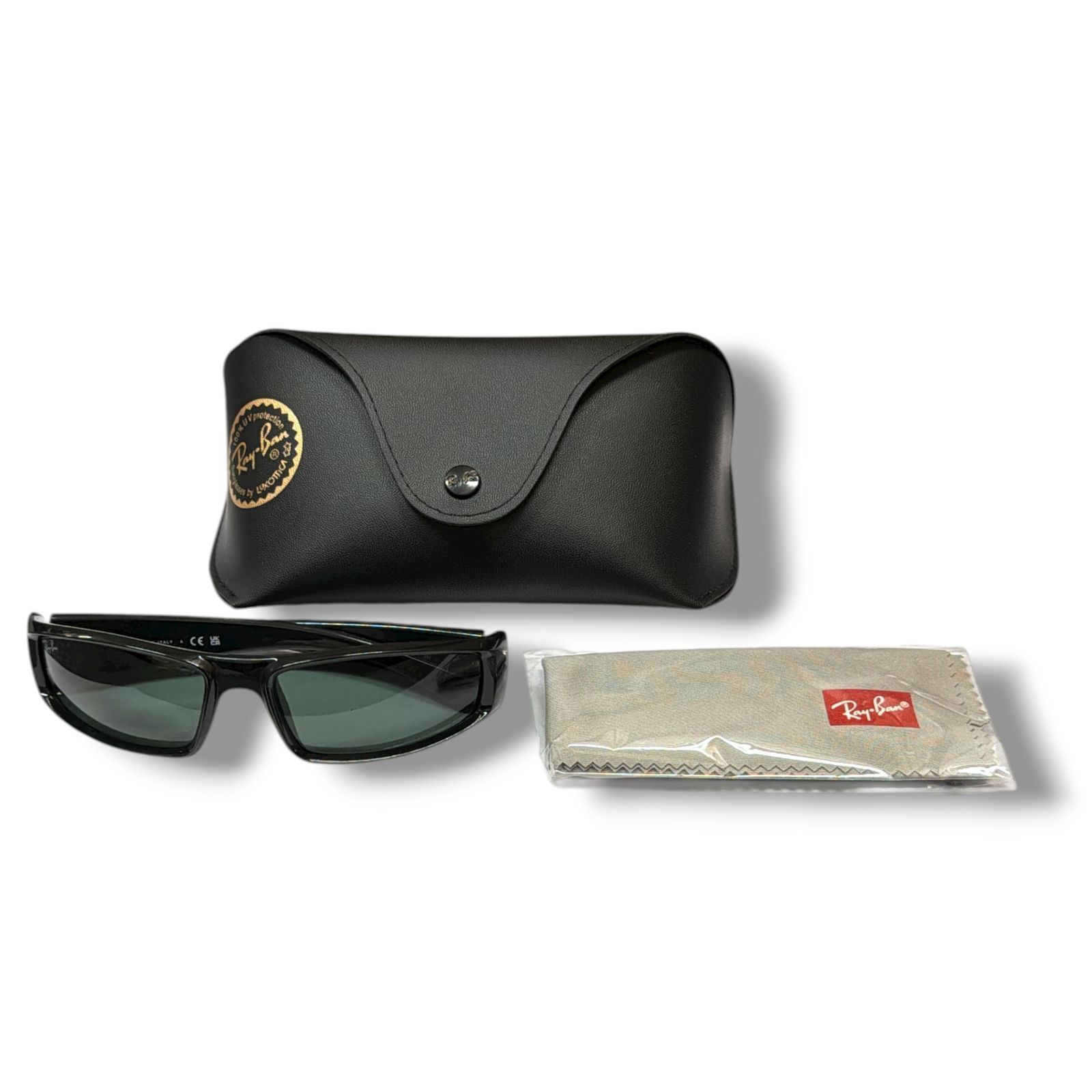 3house着用 ray-ban レイバン RB4335 サングラス RB4335 Sunglasses in Black and G-15 Green - RB4335 | Ray-Ban® US