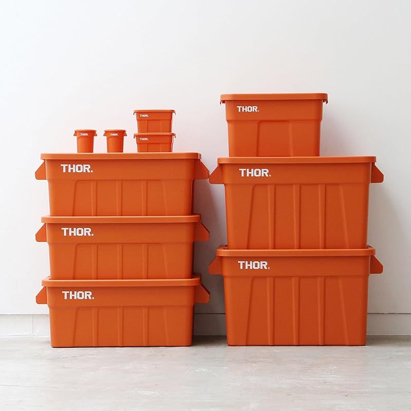 Detail Thor Large Totes With Lid ソーラージトートウィズリッド 53 L リニューアル 3011 オレンジ 1