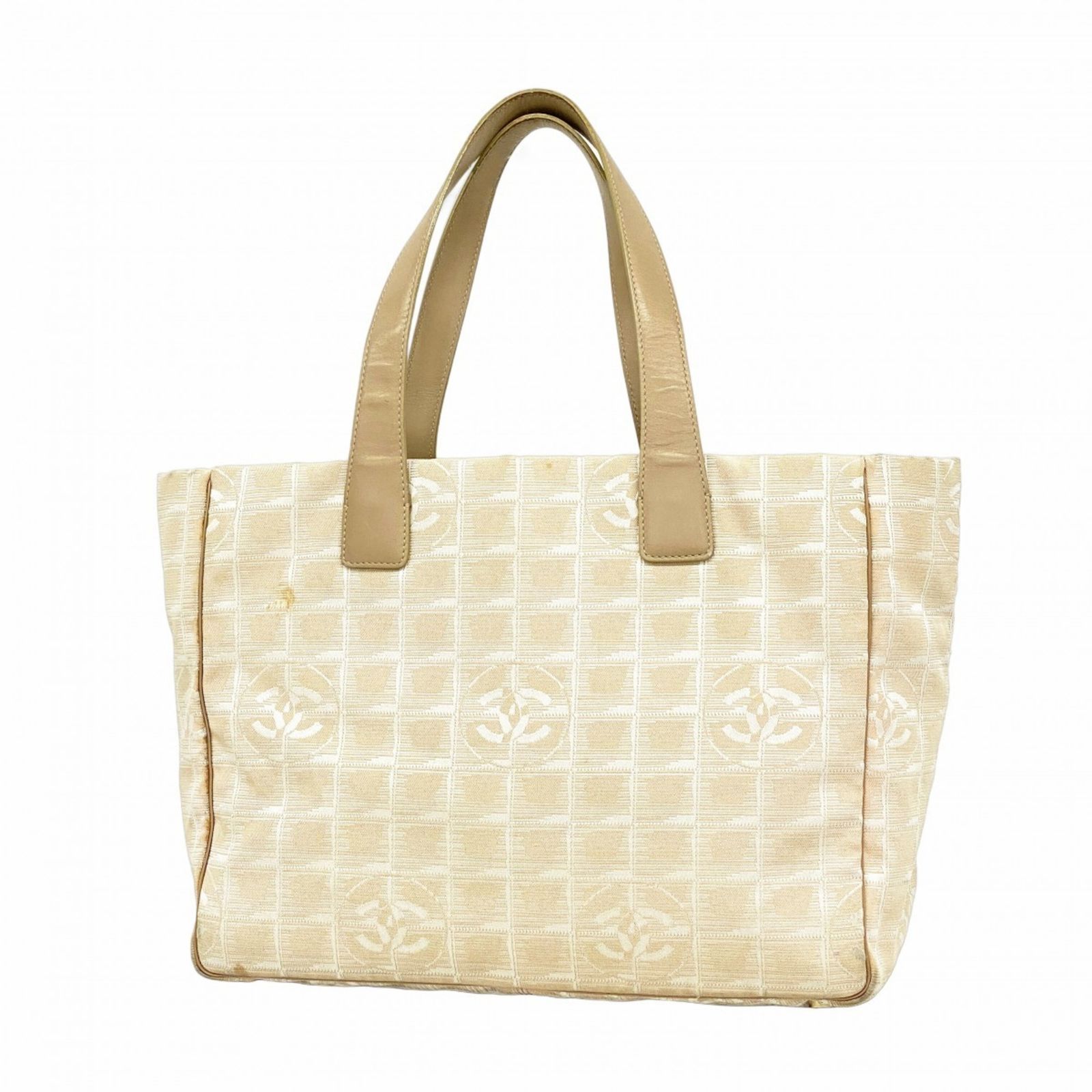 シャネル Chanel シャネル トートバッグ ニュートラベル ナイロン ベージュ シャンパンレディース