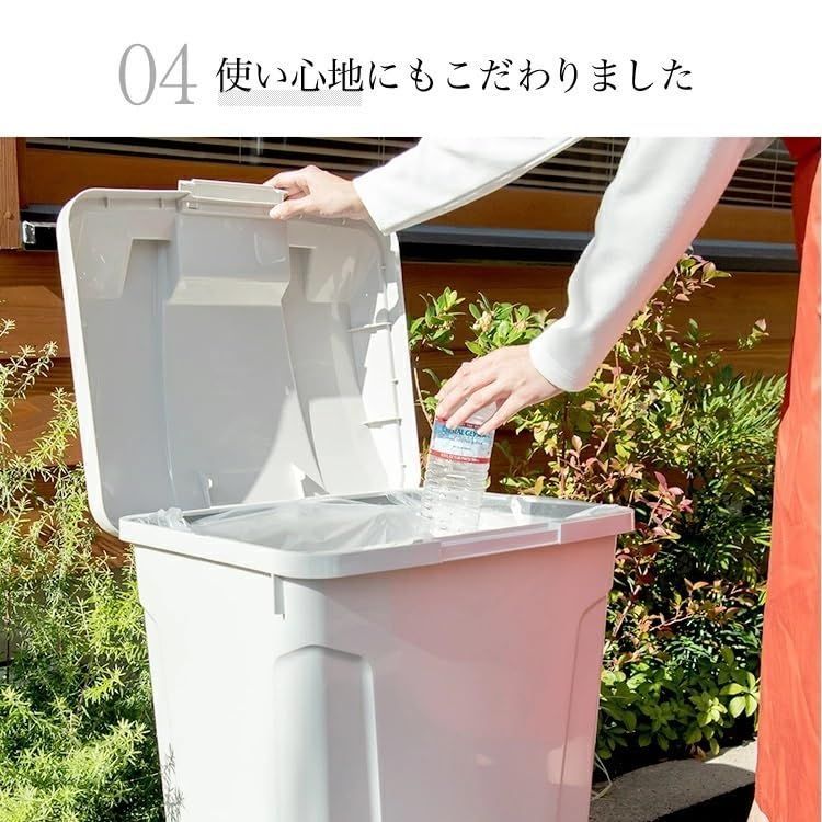 アスベル SPハンドル付ダストボックス70L ホワイト 1台