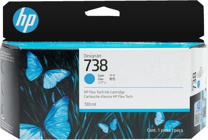 【新品・2営業日で発送】HP エイチピー HP738インクカートリッジ シアン130ml(498N5A)