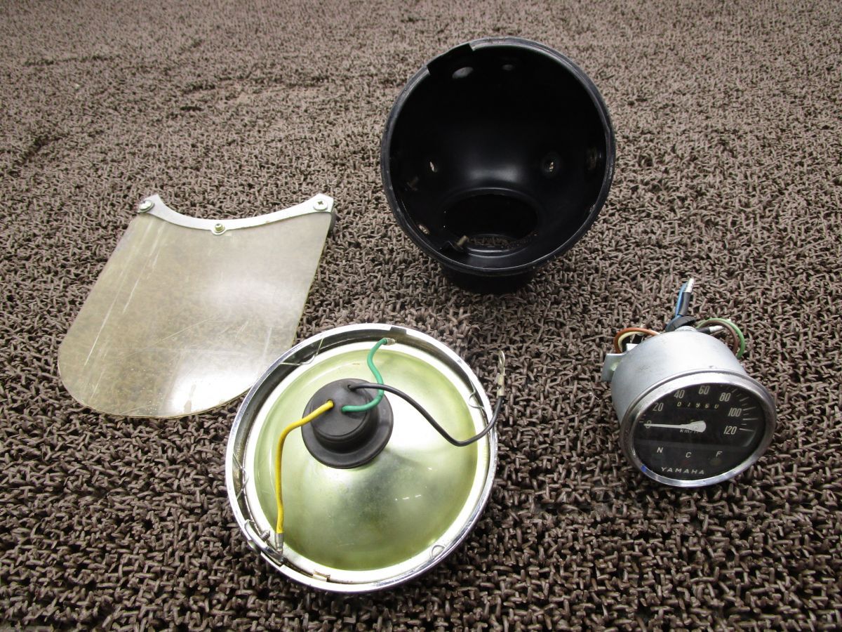 YA-5 ヘッドライト スクリーン スピードメーター ▲A6741 Y12 ヤマハ 85627 キャブ車 YA5