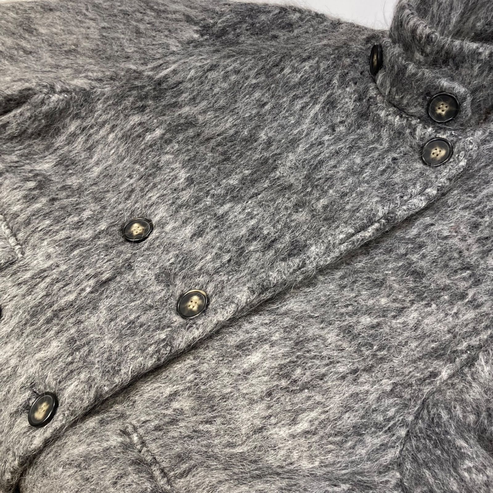 ANOGH アノフ WOOL SHAGGY JACKET COART BEIGE シャギーコート 立体感