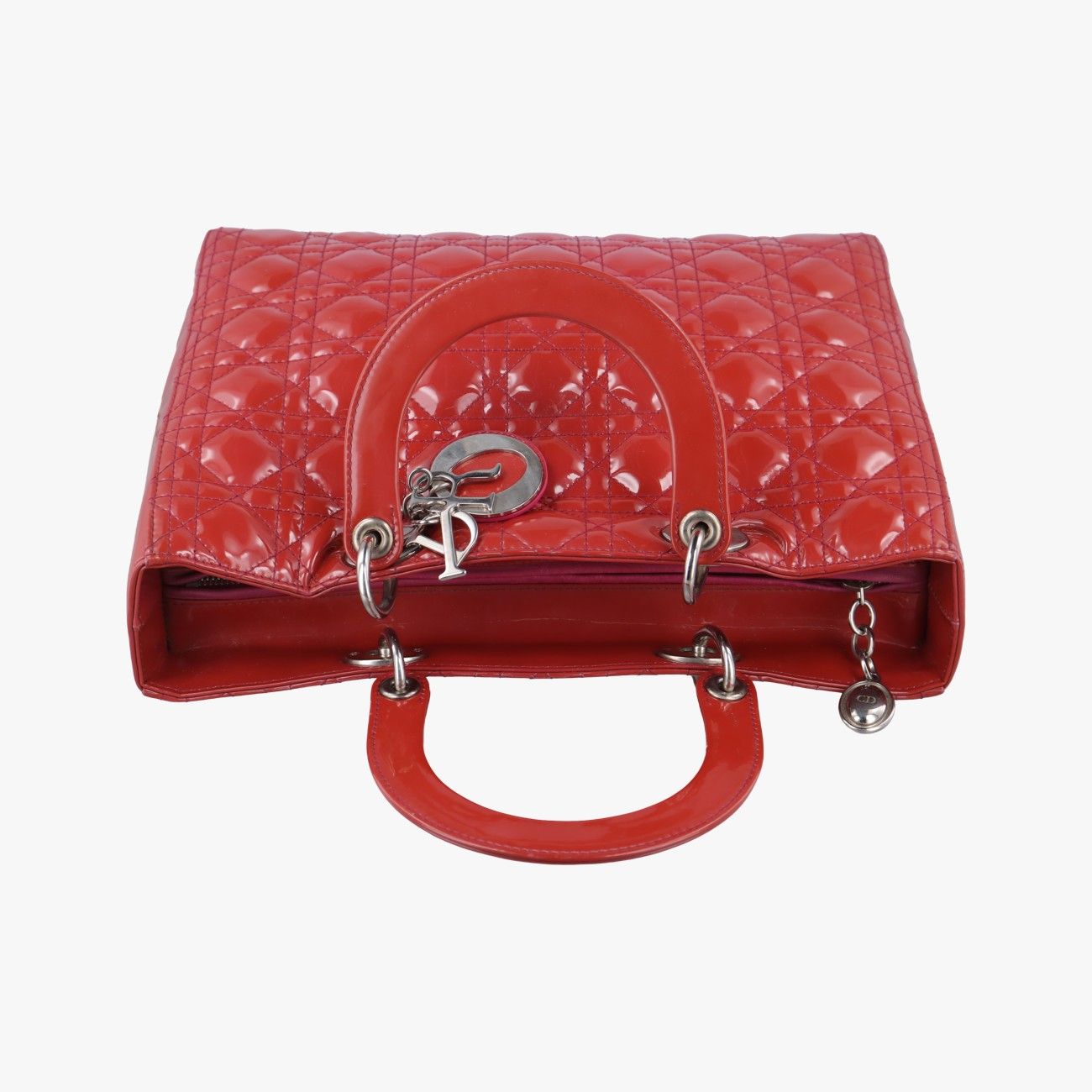 【Dior】ディオール★patent★パテント★レッド【ランク:A】 クリスチャンディオールChristian Diorレディディオールレッド