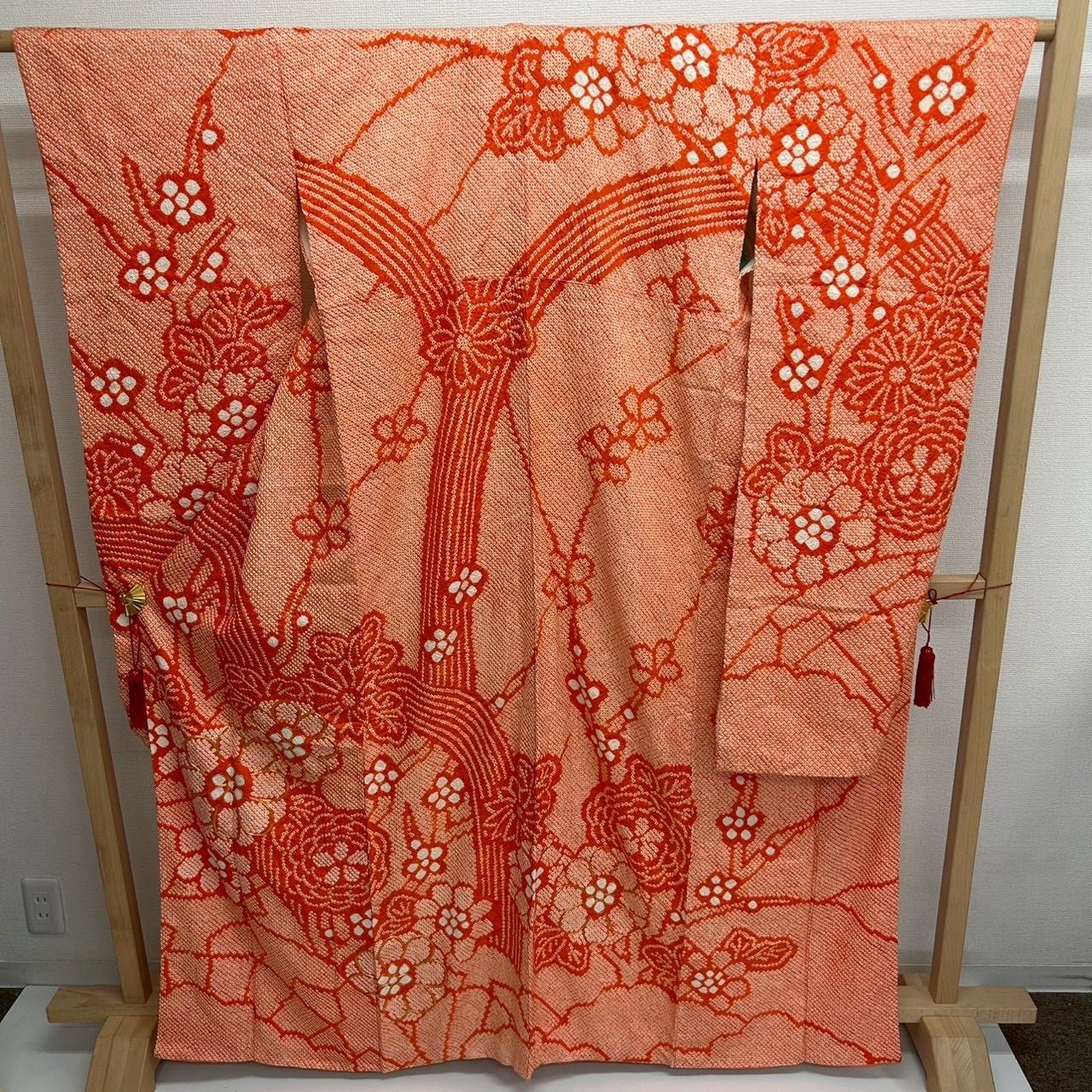 振袖 総絞り 金駒刺繍 素敵なデザイン 正絹 着物 MK-108 豪華 振袖 雲