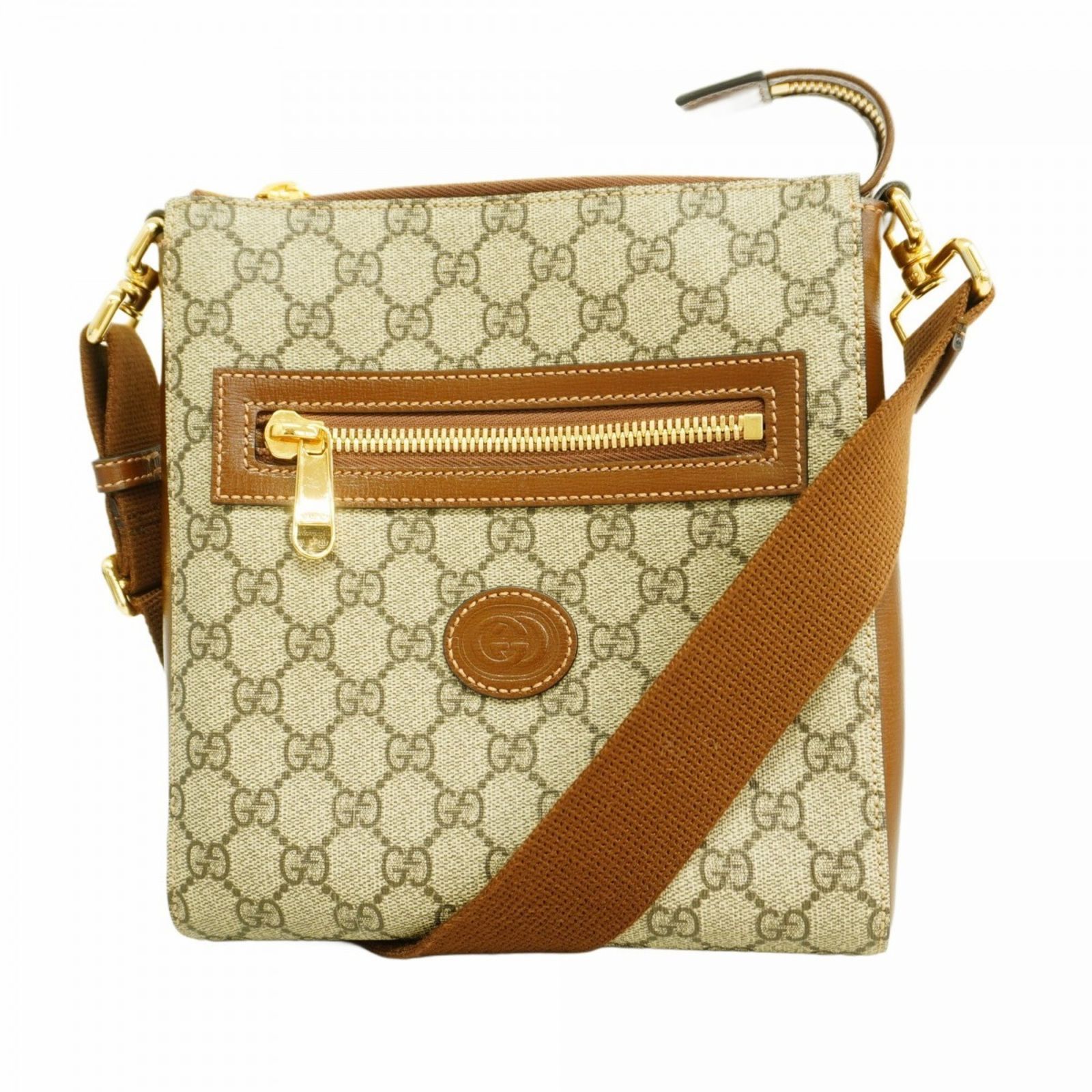 グッチ Gucci グッチ ショルダーバッグ GGスプリーム 681021 ブラウン レディース