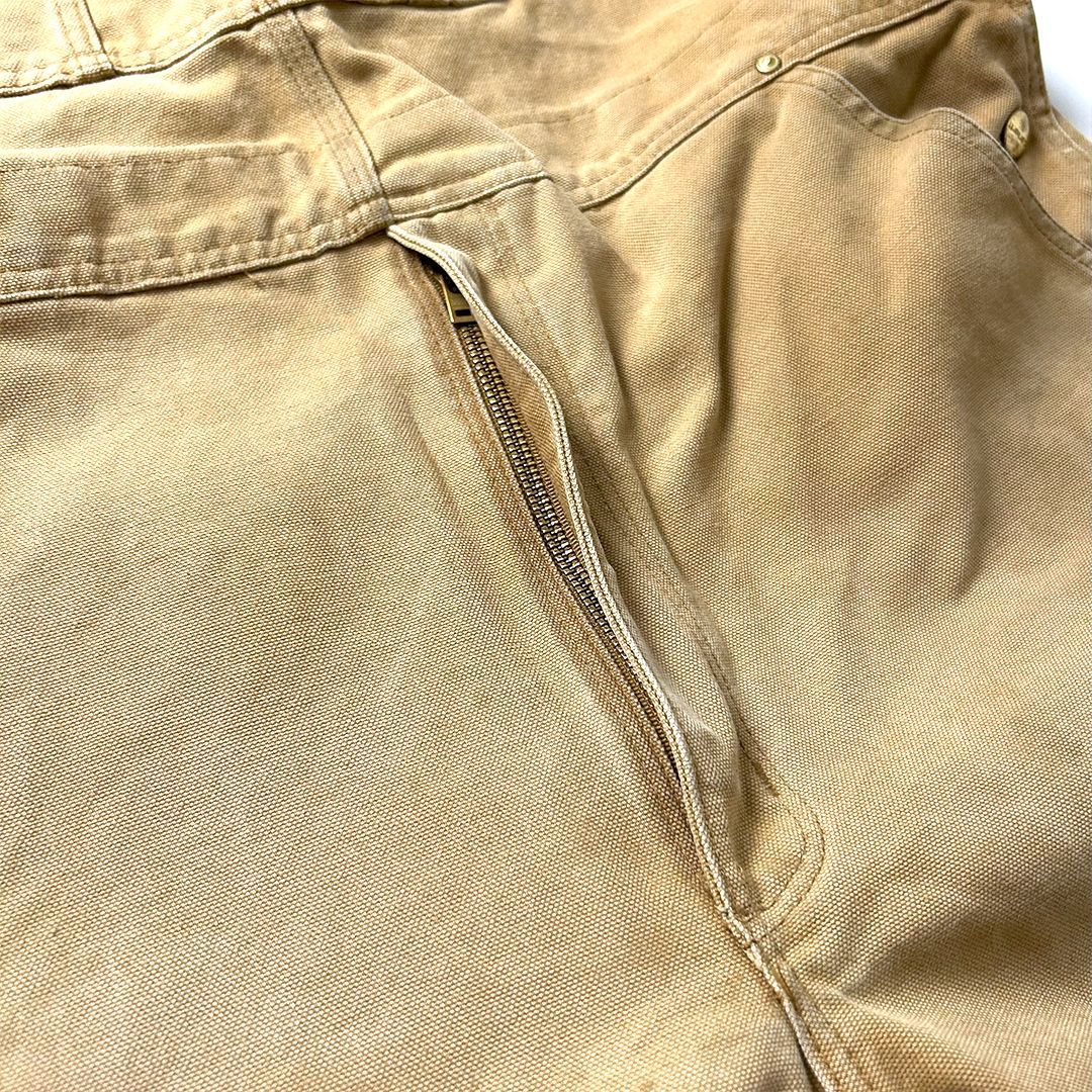 Carhartt オーバーオール W40 L30 ブラウン ダブルニー仕様