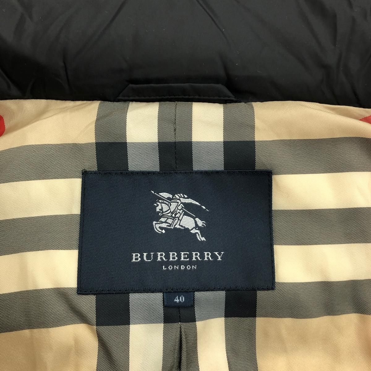 バーバリー　ロンドン　イングランド 良好 BURBERRY LONDON バーバリーロンドン ダウンジャケット サイズ:40