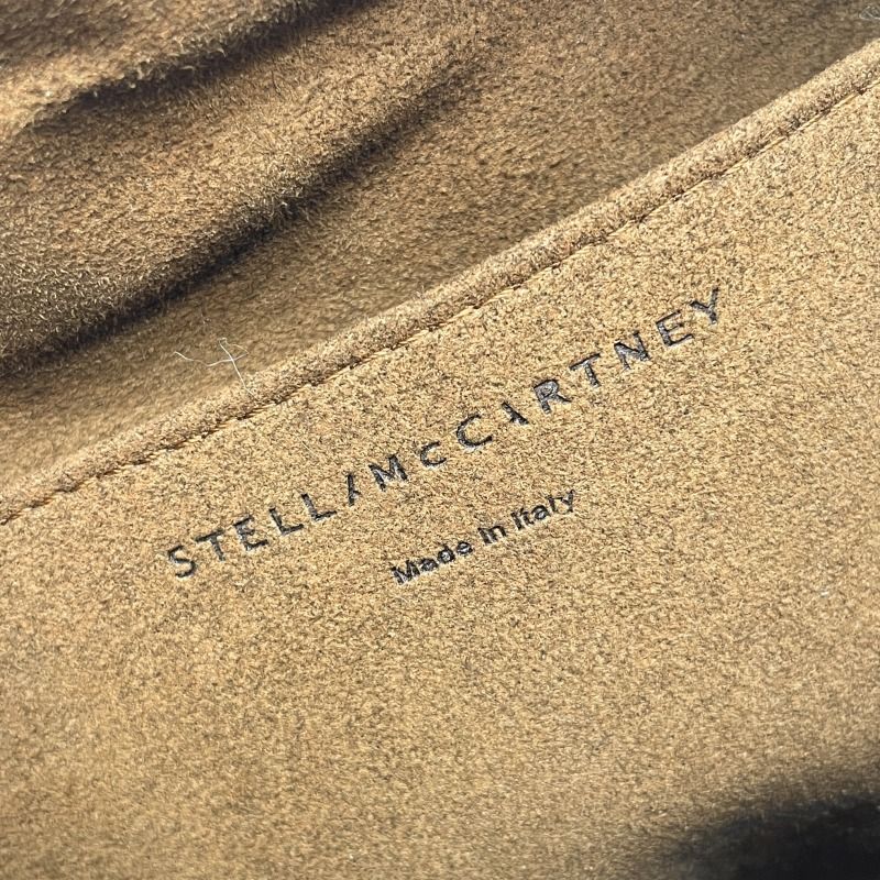 ステラマッカートニー STELLA McCARTNEY ミニ テディ バッグ ショルダーバッグ レザー ボア ビスキュイ ブラウン 茶 ゴールド金具  カメラ